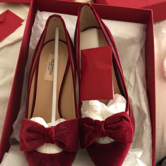 Valentino Garavani Shoes - Valentino Burgundy Heels